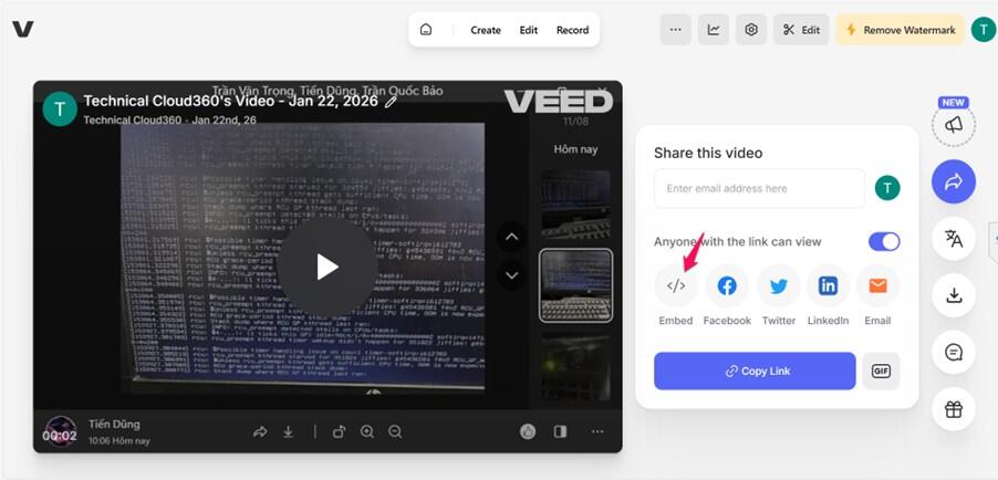 Lấy m&atilde; nh&uacute;ng