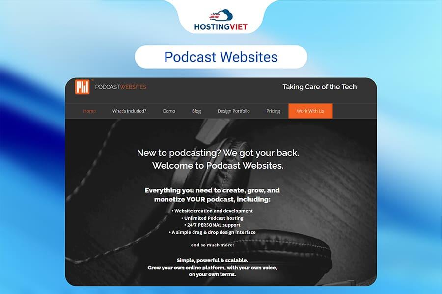 Đơn vị cung cấp podcast hosting - Podcast Websites