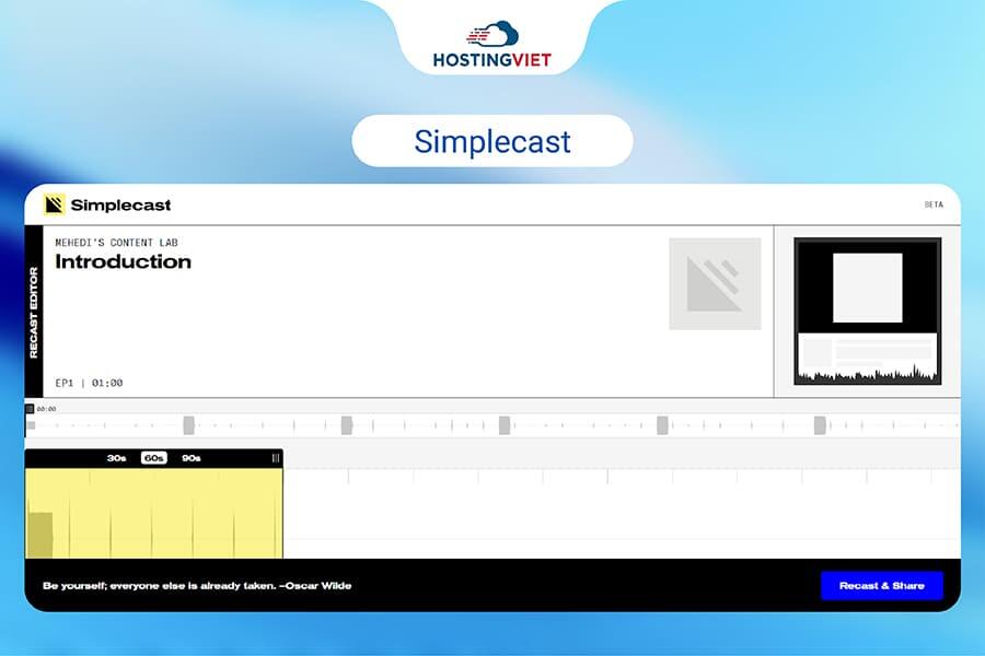 Đơn vị cung cấp podcast hosting - Simplecast