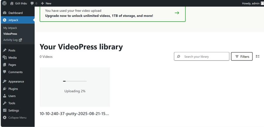 Tải l&ecirc;n v&agrave; quản l&yacute; video