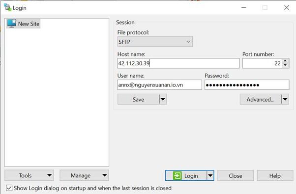 Bước 2: Thiết lập thông tin FTP để kết nối hosting Bước 2: Thiết lập thông tin FTP để kết nối hosting