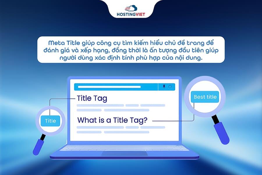 Vai tr&ograve; của meta title