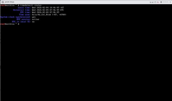 Cài đặt Arch Linux trên máy ảo VMware Cài đặt Arch Linux trên máy ảo VMware