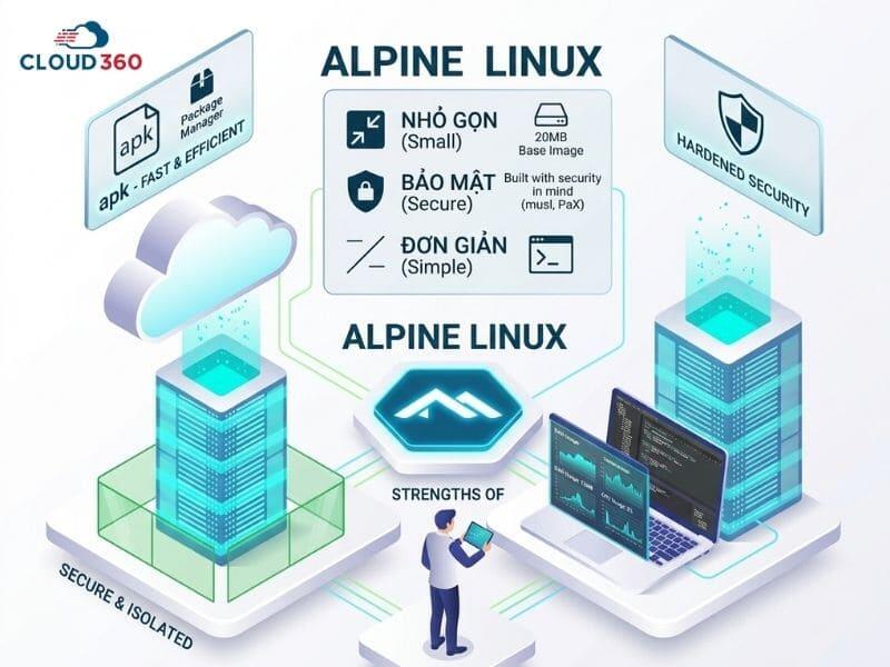 Đặc điểm nổi bật của Alpine linux