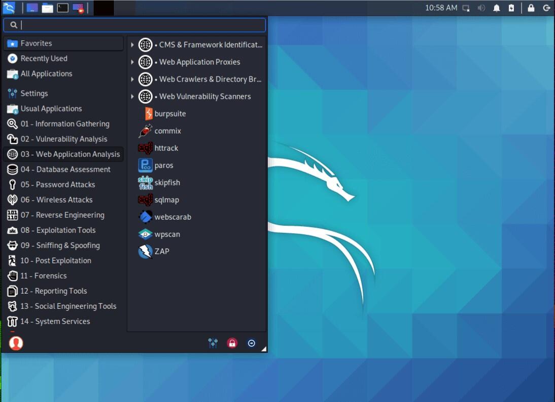 Menu Applications Menu Applications