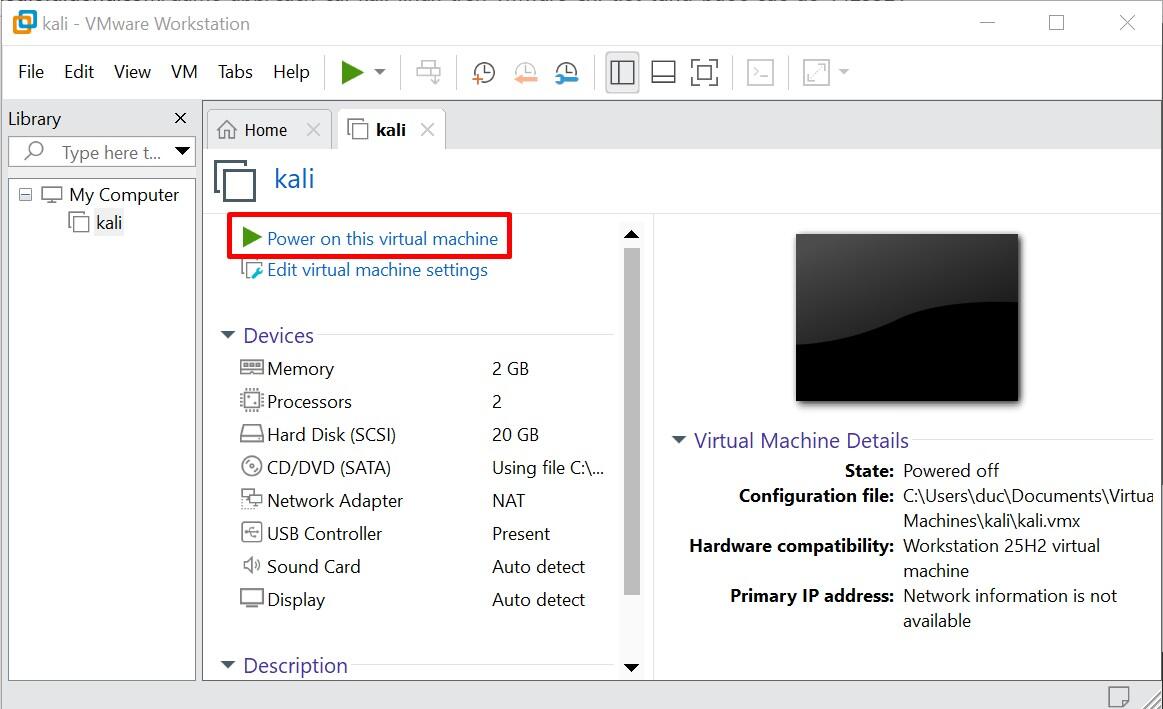 Cách cài kali linux trên VMware Cách cài kali linux trên VMware